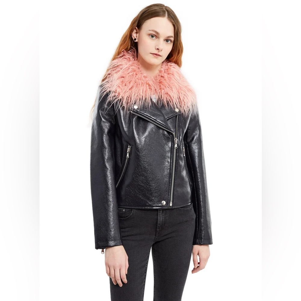 Shrimps Taffy Biker Jacket, size UK 6
